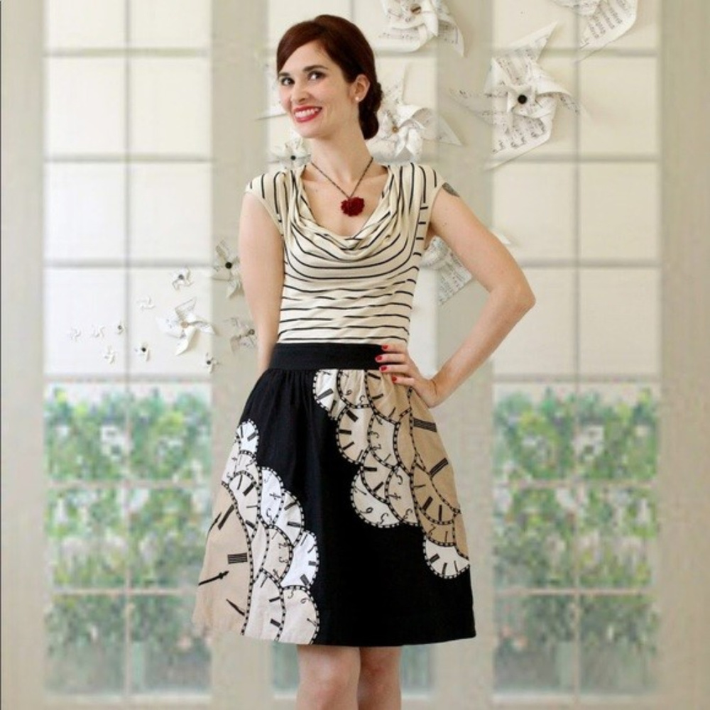 Anthropologie Floreat Lost time skirt